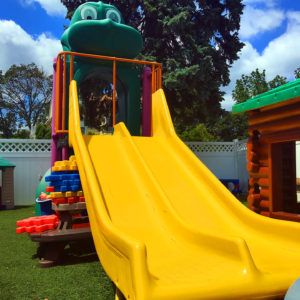 image: slide in the outdoor playground